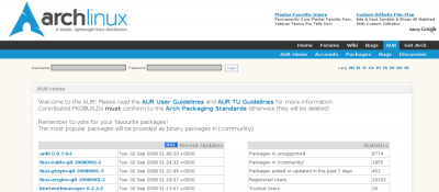 Linux: AUR - Arch Linux User-Community Repository