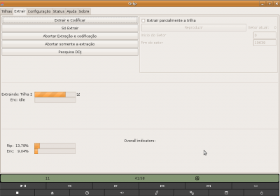 Linux: GRIP - barra de progresso 