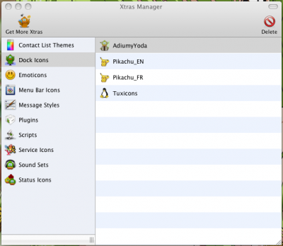 Linux: Adium, IM open source.