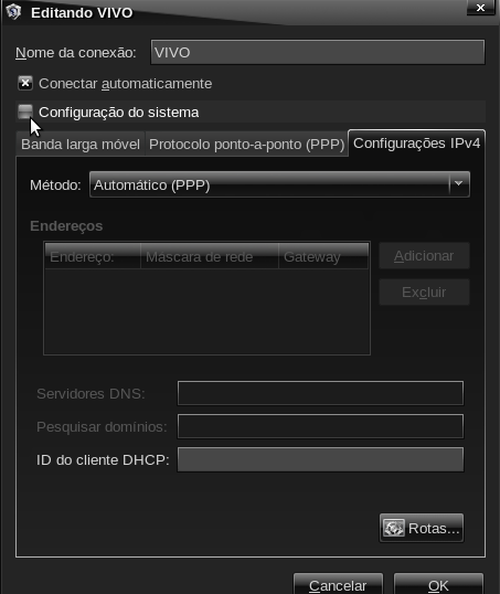 Linux: NetwokManager - conectar automaticamente