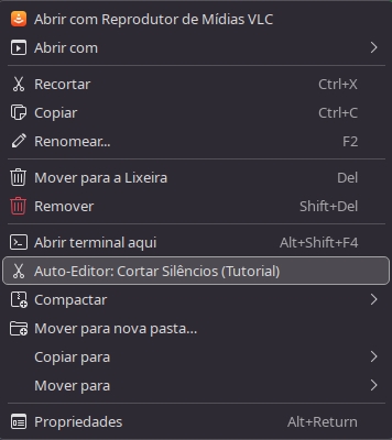 Linux: Como cortar as partes de um vídeo com passagens de áudio em branco