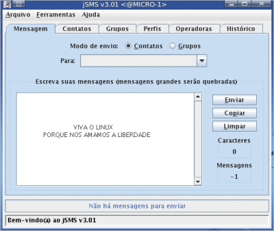 Instalando o jSMSn no Mandriva One e superior