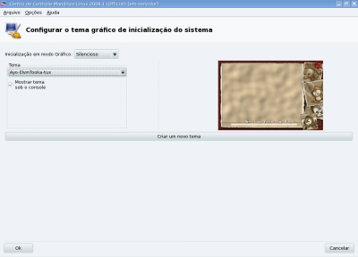 Adicionando temas do bootsplash no Mandriva One e superior