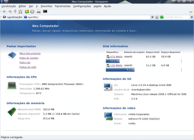 Instalando o sysinfo no Mandriva One e superior