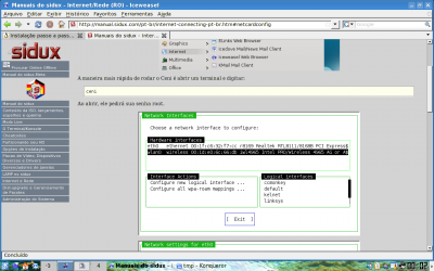 Linux: Ceni - aplicativo do sidux muito prático e fácil para configurar rede