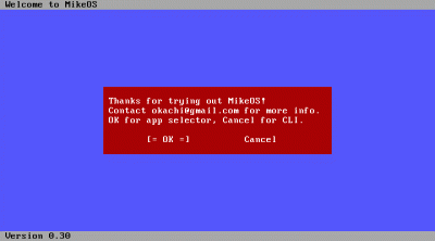 Linux: Sistema operacional MikeOS