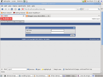 Linux: Monitorando rede com Zabbix