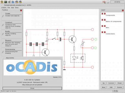 Linux: SYLLABLE: Quem adquire o CD original, pode desfrutar desse CAD 2D