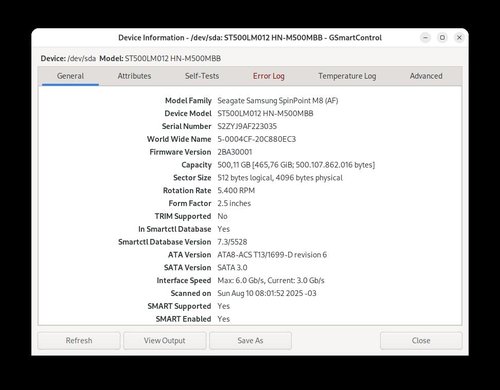 Linux: Como anda a saúde do disco rígido?