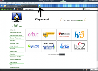 Navegando em sites favoritos com Speed Dial