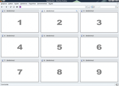 Navegando em sites favoritos com Speed Dial